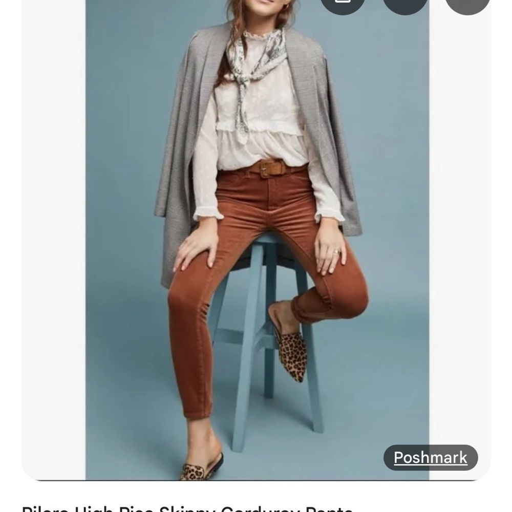 Pilcro and the Letterpress by Anthropologie High-Rise Corduroy Pants - Brown